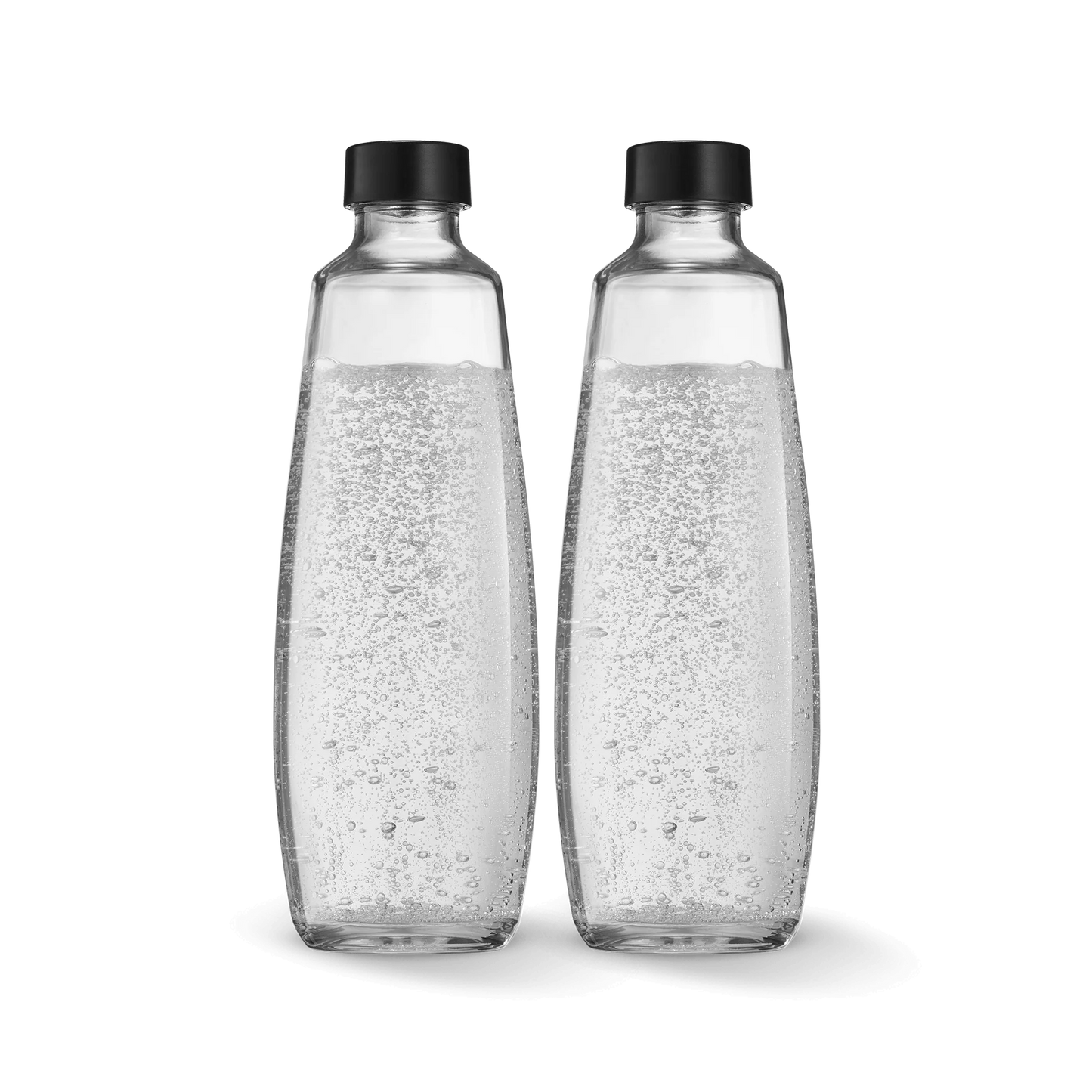 Spülmaschinenfeste Glasflasche 1L, 2er-Pack