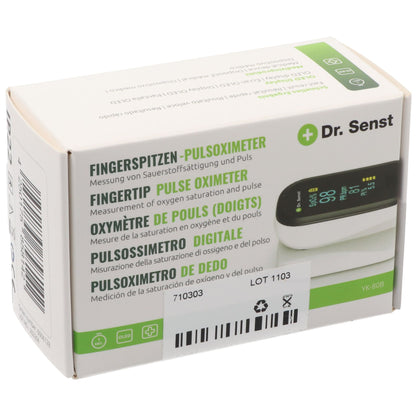 Produktinformationen "Dr. Senst® Fingerspitzen Pulsoximeter YK-80B inkl. Batterien"