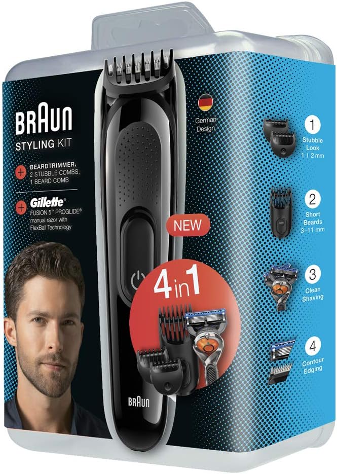 Braun SK3000 Styling-Set 4-in-1 Haar- und Bartschneider