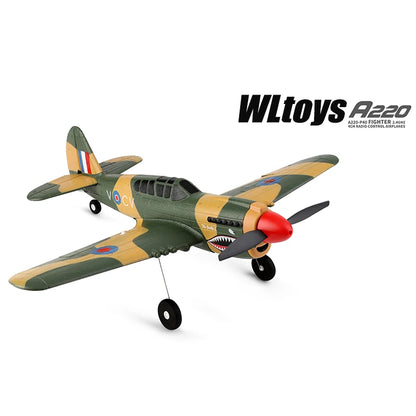 WLtoys A220 A210 A260 2.4G 4Ch 6G/3D Stunt Plane Six Axis RC Fighter RC Airplane Electric Glider Unmanned  Aircraft Outdoor Toy