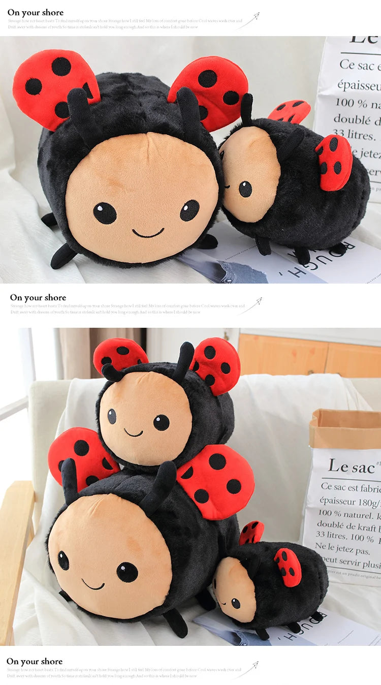 New Anime Kawaii Plush Bee Ladybug Baby Toys Speelgoed Stuffed Toys20-40CM