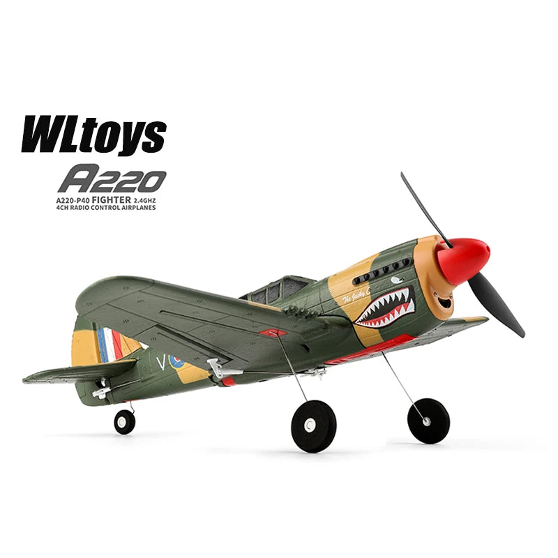 WLtoys A220 A210 A260 2.4G 4Ch 6G/3D Stunt Plane Six Axis RC Fighter RC Airplane Electric Glider Unmanned  Aircraft Outdoor Toy