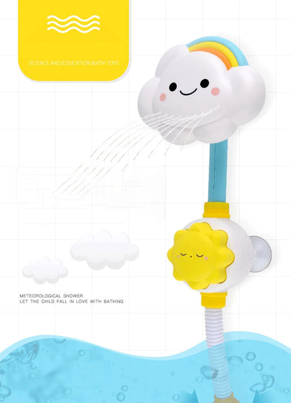 Baby Bath Toys New Cloud Rainbow Shower Bathroom Toys Clouds Model Baby Bath Toy Sprinkler Water Toy Cute Spray Shower Kids Gift