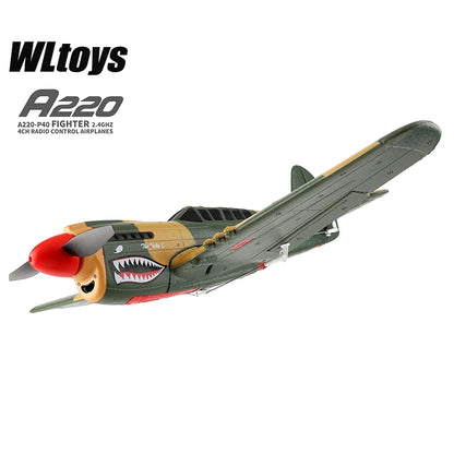 WLtoys A220 A210 A260 2.4G 4Ch 6G/3D Stunt Plane Six Axis RC Fighter RC Airplane Electric Glider Unmanned  Aircraft Outdoor Toy