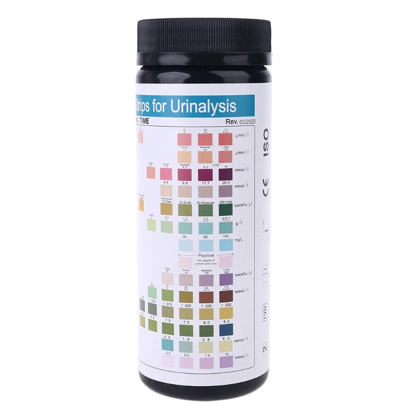 URS-14 100 streifen Urinanalyse Reagenz Test Papier Urin Teststreifen Leukozyten, Nitrit, Urobilinogen, Protein, pH, keton