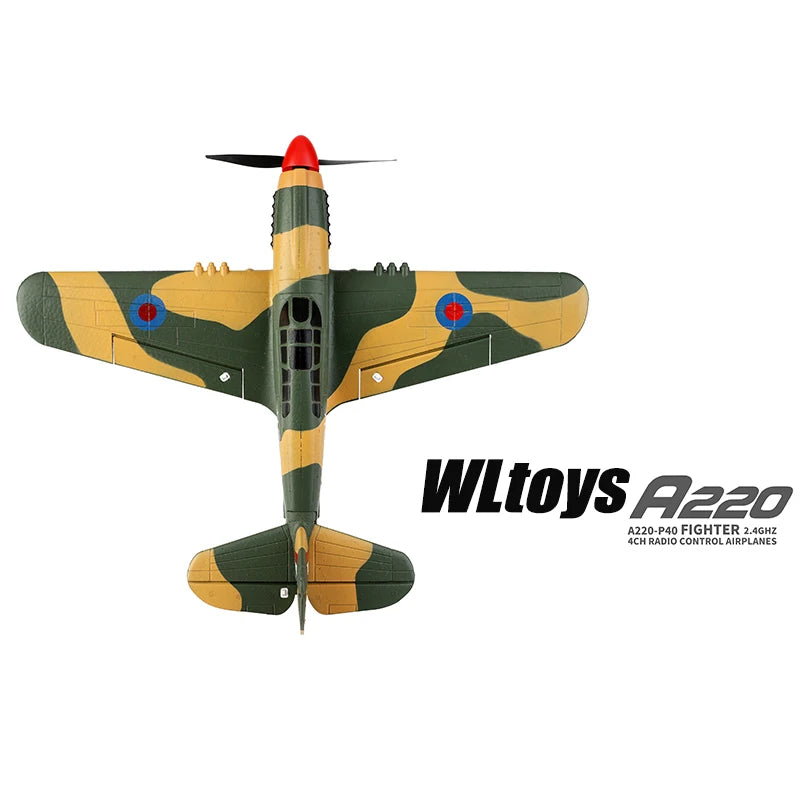 WLtoys A220 A210 A260 2.4G 4Ch 6G/3D Stunt Plane Six Axis RC Fighter RC Airplane Electric Glider Unmanned  Aircraft Outdoor Toy