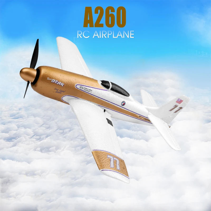 WLtoys A220 A210 A260 2.4G 4Ch 6G/3D Stunt Plane Six Axis RC Fighter RC Airplane Electric Glider Unmanned  Aircraft Outdoor Toy