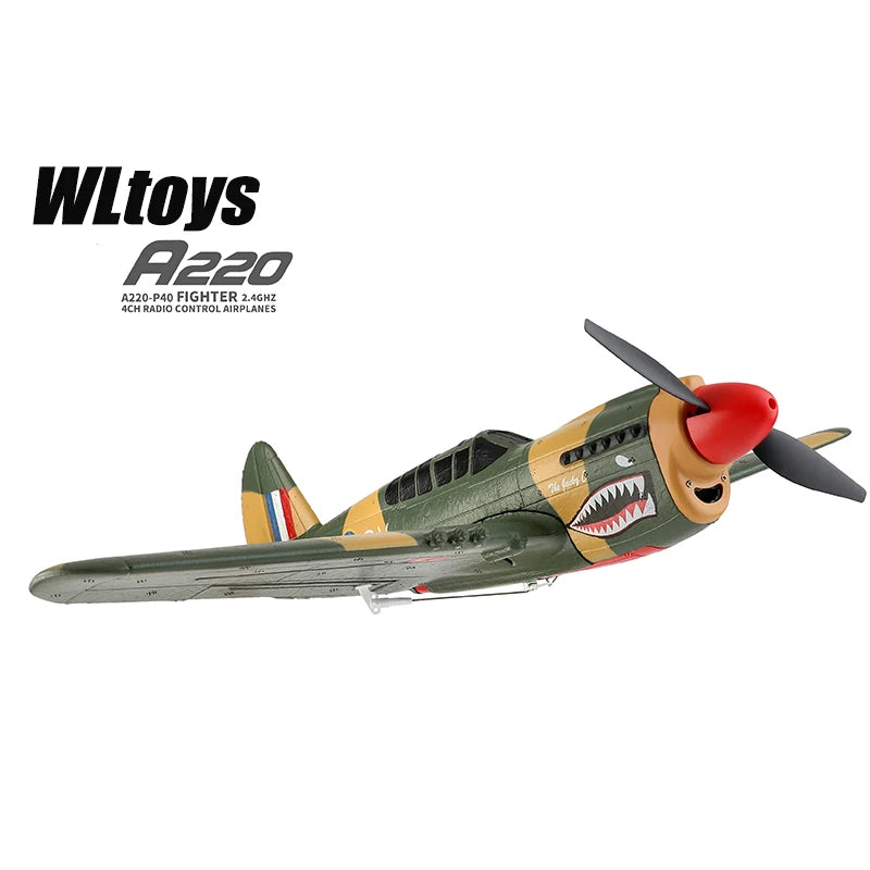 WLtoys A220 A210 A260 2.4G 4Ch 6G/3D Stunt Plane Six Axis RC Fighter RC Airplane Electric Glider Unmanned  Aircraft Outdoor Toy