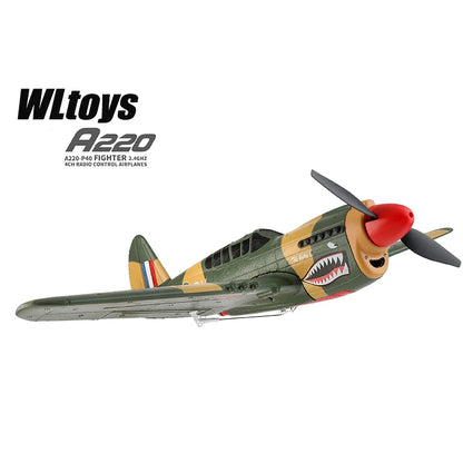 WLtoys A220 A210 A260 2.4G 4Ch 6G/3D Stunt Plane Six Axis RC Fighter RC Airplane Electric Glider Unmanned  Aircraft Outdoor Toy