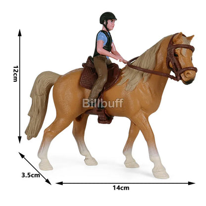 Simulation Farm Stable House Model Action Figures Emulational Horseman Animal Playset Figurine Educational toy for children Gift