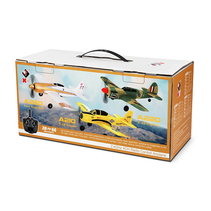 WLtoys A220 A210 A260 2.4G 4Ch 6G/3D Stunt Plane Six Axis RC Fighter RC Airplane Electric Glider Unmanned  Aircraft Outdoor Toy