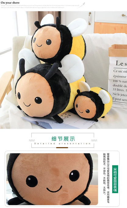 New Anime Kawaii Plush Bee Ladybug Baby Toys Speelgoed Stuffed Toys20-40CM