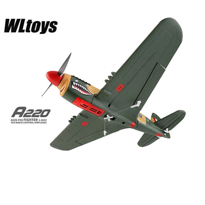 WLtoys A220 A210 A260 2.4G 4Ch 6G/3D Stunt Plane Six Axis RC Fighter RC Airplane Electric Glider Unmanned  Aircraft Outdoor Toy