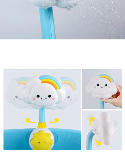 Baby Bath Toys New Cloud Rainbow Shower Bathroom Toys Clouds Model Baby Bath Toy Sprinkler Water Toy Cute Spray Shower Kids Gift