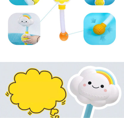 Baby Bath Toys New Cloud Rainbow Shower Bathroom Toys Clouds Model Baby Bath Toy Sprinkler Water Toy Cute Spray Shower Kids Gift