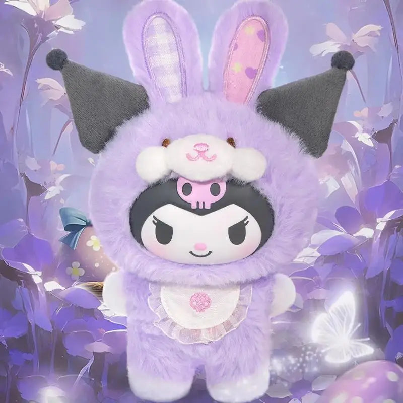 Neue Sanrio Charakter Elf Bunny Serie Blind Box Spielzeug Vinyl Gesicht Anhänger Mystery Box Cinnamoroll Kuromi Melody Puppe Überraschung Geschenke