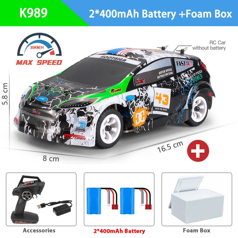 WLtoys K969 1:28 4WD 2.4G Mini RC Racing Car High Speed Off-Road Remote Control Drift Toys Alloy Vehicle for Children Kids Gift