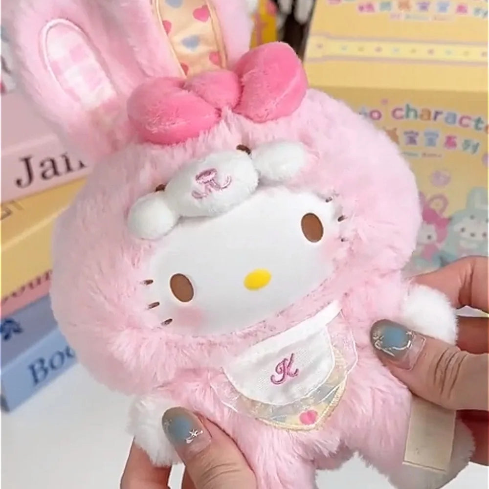 Neue Sanrio Charakter Elf Bunny Serie Blind Box Spielzeug Vinyl Gesicht Anhänger Mystery Box Cinnamoroll Kuromi Melody Puppe Überraschung Geschenke