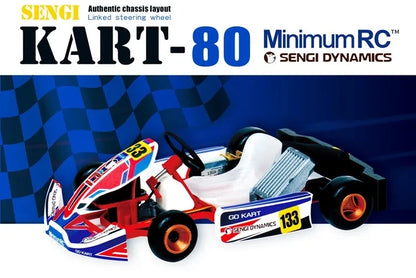 Minimum RC Sengi KART-80 Assembled RC Remote Control Micro Scale RC Car Simulation Kart go kart Kit PNP For Children Kids