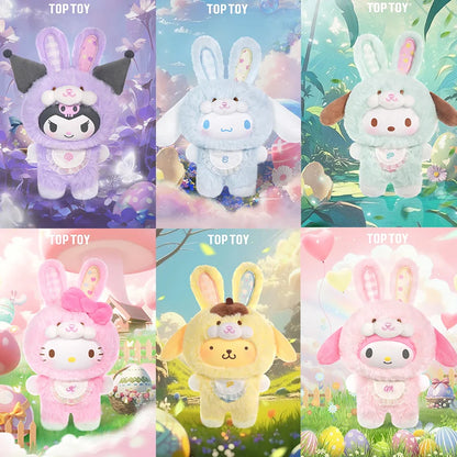 Neue Sanrio Charakter Elf Bunny Serie Blind Box Spielzeug Vinyl Gesicht Anhänger Mystery Box Cinnamoroll Kuromi Melody Puppe Überraschung Geschenke