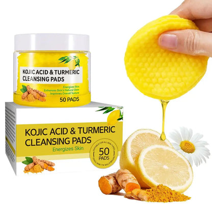 40/50 stücke Kurkuma Reinigung Pad Reinigung Tablet Peeling Pads Gesichts Schwämme Für Peeling Tägliche Reinigung Hautpflege