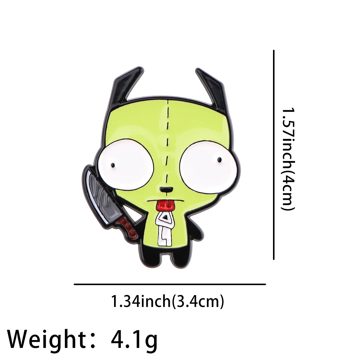 Cartoon Alien Enamel Pin Cow and Chicken Brooches for Women Lapel Pin Metal Badge Collar Jewelry Clothing Accessories Kids Gifts