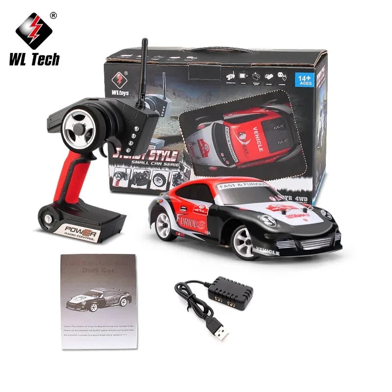 WLtoys K969 1:28 4WD 2.4G Mini RC Racing Car High Speed Off-Road Remote Control Drift Toys Alloy Vehicle for Children Kids Gift