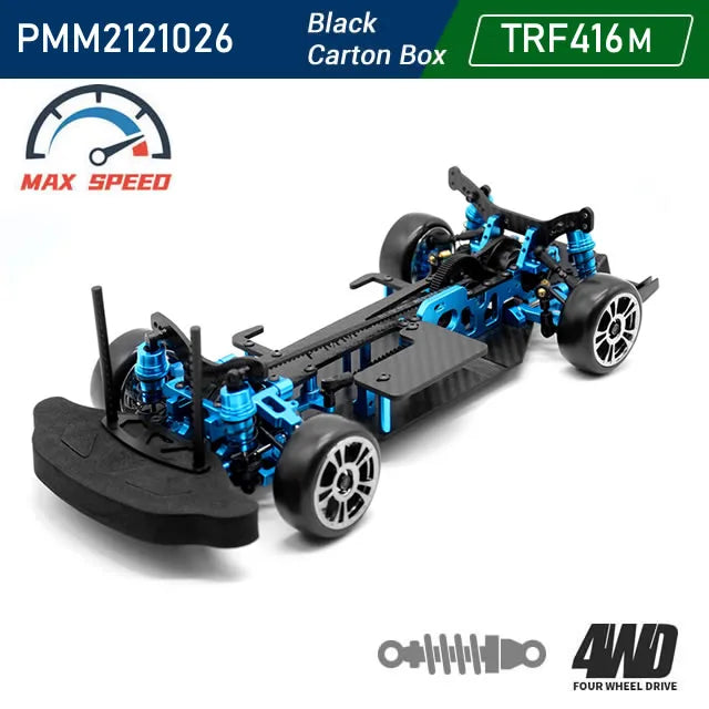 Tamiya Sakura TT02B TT02 TT01 D5 D5S TRF416 1:10 4WD RC Car Kohlefaserrahmen Al-Legierung DIY Modell Drift Racing Upgrade Teile KIT