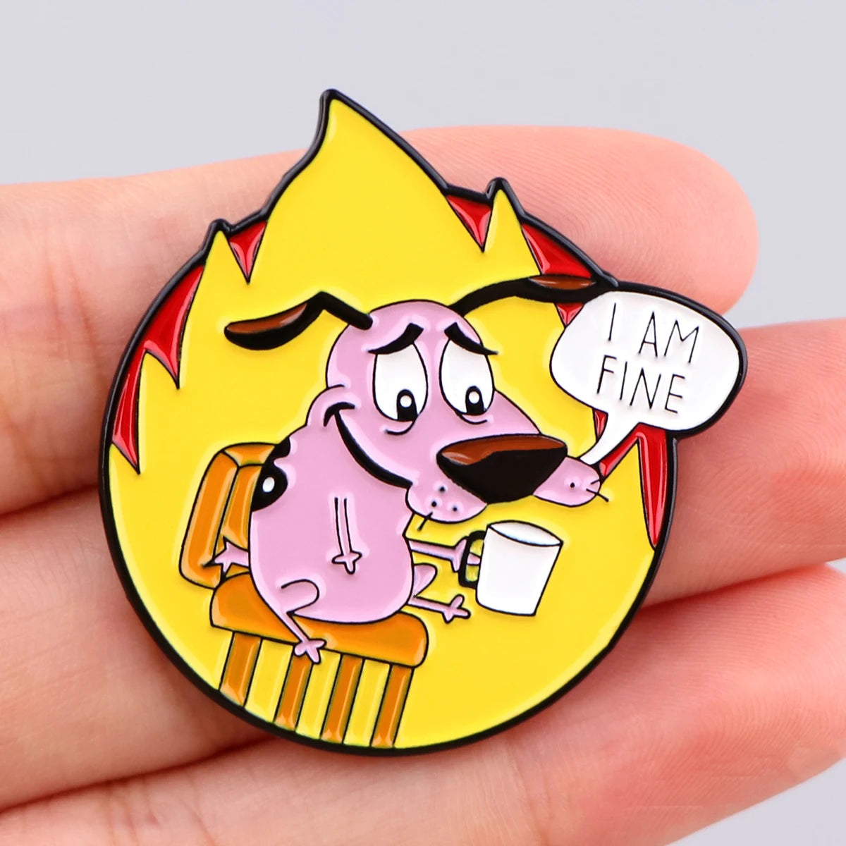 Cartoon Alien Enamel Pin Cow and Chicken Brooches for Women Lapel Pin Metal Badge Collar Jewelry Clothing Accessories Kids Gifts