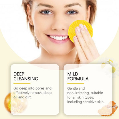 Kurkuma Reiniger Dark Spot Remover Öl Kontrolle Gesichts peeling feuchtigkeit spendende aufhellende Hautpflege Koji säure Reinigungs pads