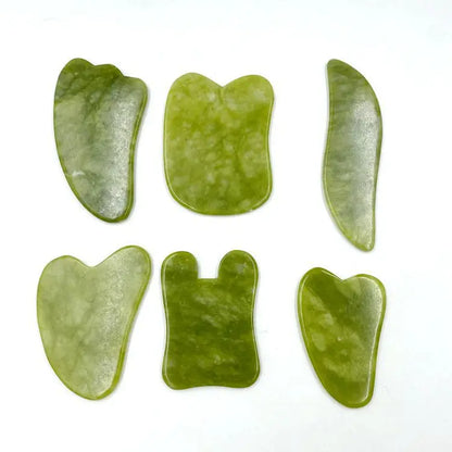 200Pcs Natural Jade Guasha Scraper Face Massage Skincare Skin Scraping Gua Sha Scraper Face Beauty Body Slim anti Wrinkles