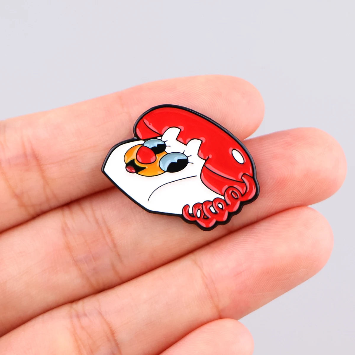 Cartoon Alien Enamel Pin Cow and Chicken Brooches for Women Lapel Pin Metal Badge Collar Jewelry Clothing Accessories Kids Gifts