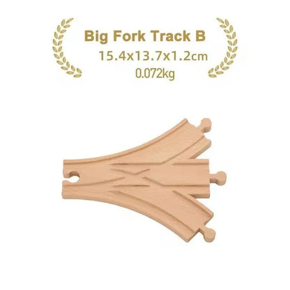 New Wooden Track Accessories Beech Wood Railway Train Track Parts fit for Brand Wood Tracks Education Toys for Children