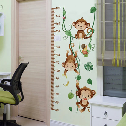 Große Waldtier Affe Wanda uf kleber für Kinderzimmer Baby Schlafzimmer Zimmer Dekor Kinderzimmer Kinder Aufkleber Tapete Affe Wandbild