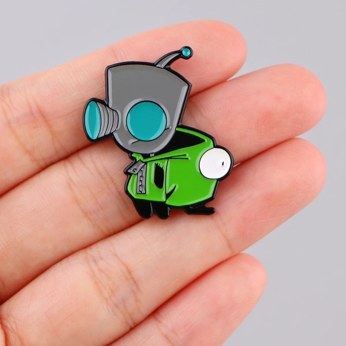 Cartoon Alien Enamel Pin Cow and Chicken Brooches for Women Lapel Pin Metal Badge Collar Jewelry Clothing Accessories Kids Gifts