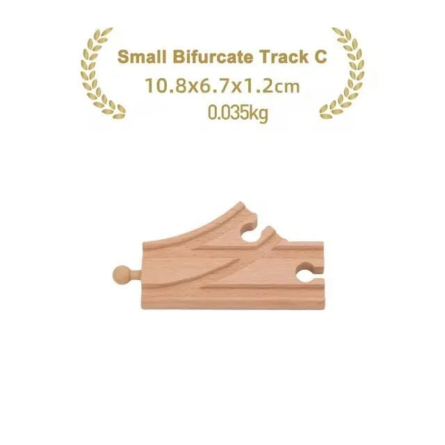 New Wooden Track Accessories Beech Wood Railway Train Track Parts fit for Brand Wood Tracks Education Toys for Children