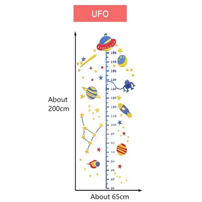 Kinder Höhe Messen Wand Aufkleber UFO Rakete Affe Höhe Charts Wand Aufkleber Nursey Decor Tapete Kinder Schlafzimmer Dekoration