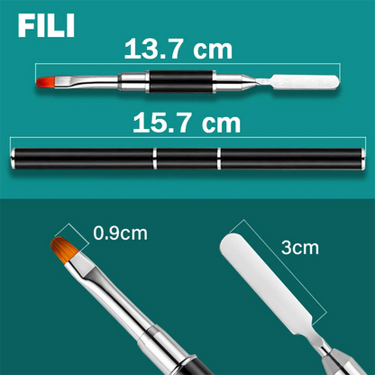 Fili Dual Forms Nagel verlängerung bildet Kit UV Gel Top Form für Mandel Französisch Sarg Falsche Nagel Maniküre Quick Building System Tipps