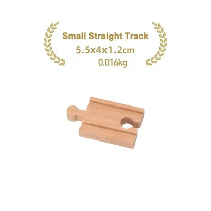 New Wooden Track Accessories Beech Wood Railway Train Track Parts fit for Brand Wood Tracks Education Toys for Children