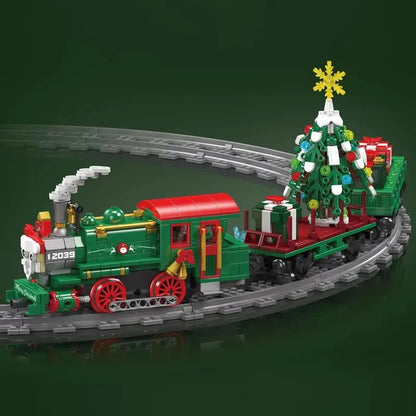 Mould King 12039 Technischer Weihnachtszug Baustein Ziegel RC Modell Puzzle Montage Zug DIY Spielzeug Weihnachten Kinder Geschenke Spielzeug