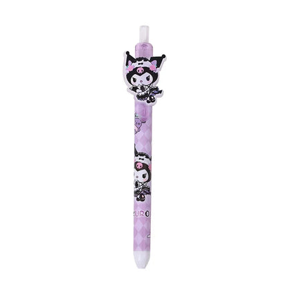 Gel Pens Cute Kuromi Melody Hello Kitty Acrylic Patch Press Pen 0.5 Black Girls Highvalue Stationery Sanrio 24 /48