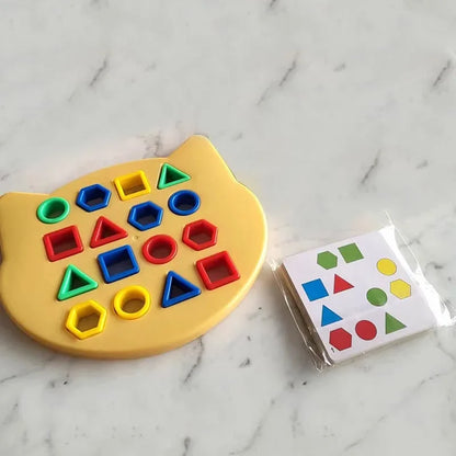 Niedliche Bären kinder geometrische Form Farb abstimmung Puzzle Baby Montessori pädagogisches Lernspiel zeug Kinder interaktives Kampfspiel