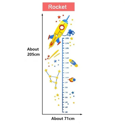 Kinder Höhe Messen Wand Aufkleber UFO Rakete Affe Höhe Charts Wand Aufkleber Nursey Decor Tapete Kinder Schlafzimmer Dekoration