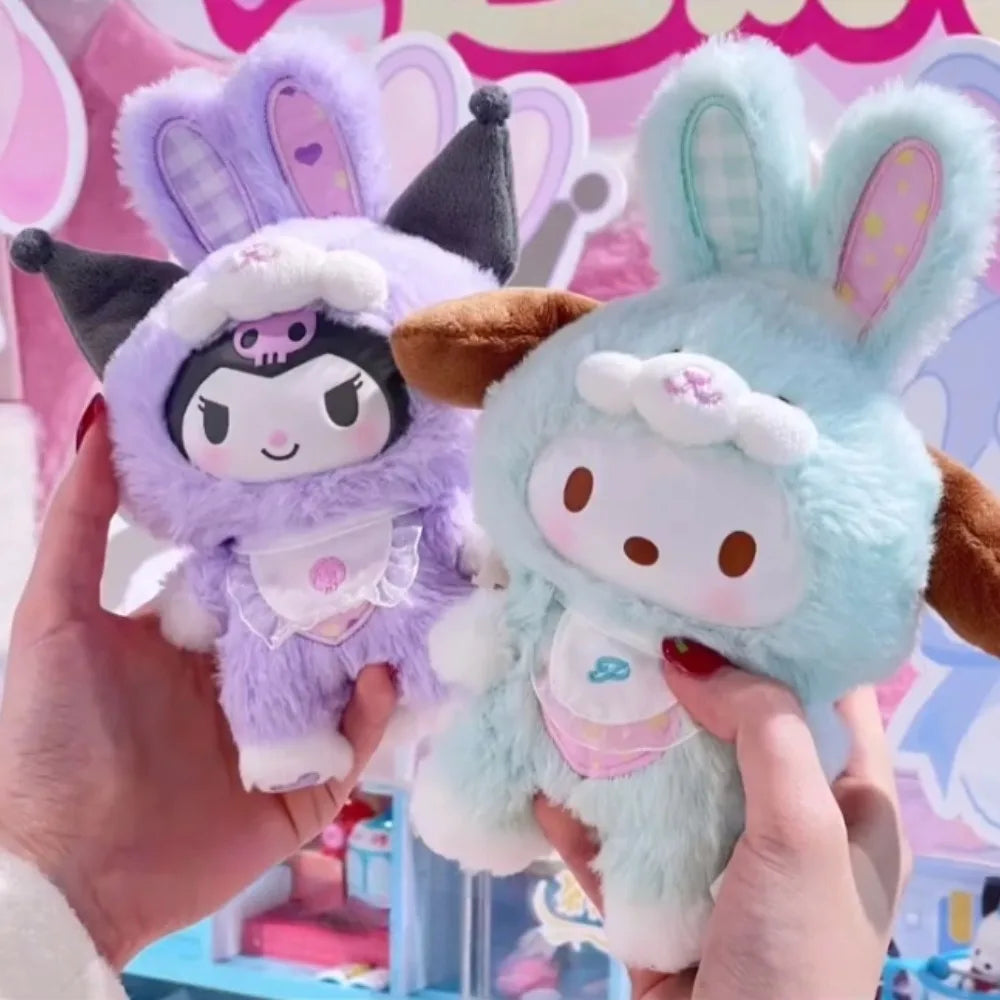 Neue Sanrio Charakter Elf Bunny Serie Blind Box Spielzeug Vinyl Gesicht Anhänger Mystery Box Cinnamoroll Kuromi Melody Puppe Überraschung Geschenke