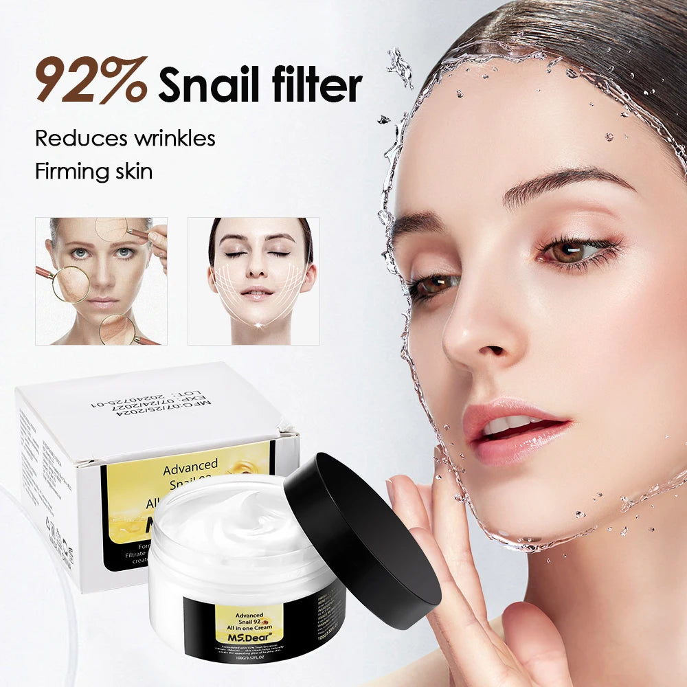 Hyaluronic Gesicht Feuchtigkeit creme feuchtigkeit spendende Schnecken creme Anti-Falten-Alterung feuchtigkeit spendende Schrumpf poren Bleaching glatte Hautpflege