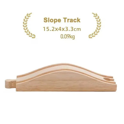 New Wooden Track Accessories Beech Wood Railway Train Track Parts fit for Brand Wood Tracks Education Toys for Children