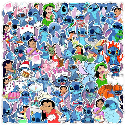 10/50pcs niedlichen Disney Cartoon Lilo Stich Aufkleber für Kinder Kawaii Anime Aufkleber Graffiti Laptop Skateboard Telefon Aufkleber Spielzeug