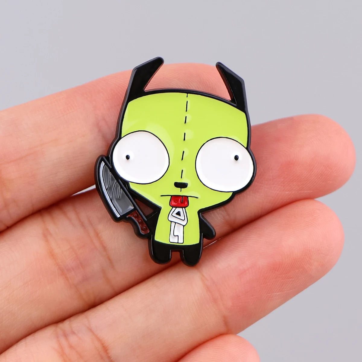 Cartoon Alien Enamel Pin Cow and Chicken Brooches for Women Lapel Pin Metal Badge Collar Jewelry Clothing Accessories Kids Gifts