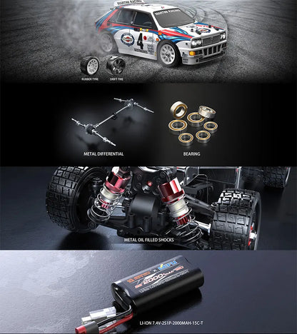 Hyper Go MJX 14303 1：14 4WD Off-Road RC Car 65KM/H LED Remote Control Cars Brushless High Speed Drift Monster Truck Rally Cars