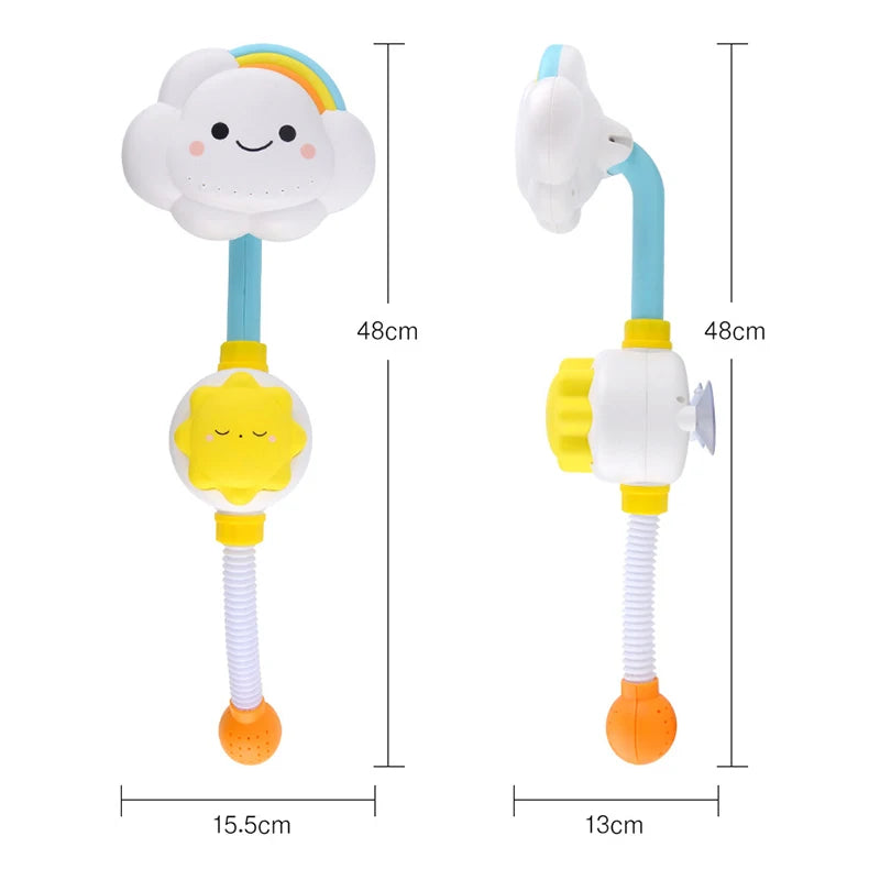 Baby Bath Toys New Cloud Rainbow Shower Bathroom Toys Clouds Model Baby Bath Toy Sprinkler Water Toy Cute Spray Shower Kids Gift